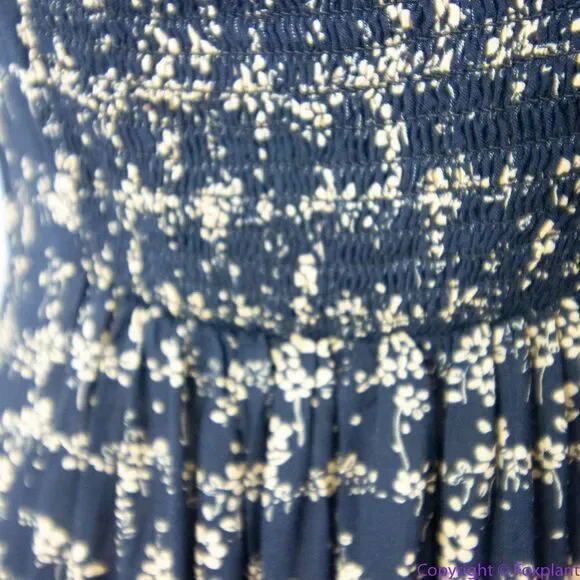 NEW Intimately Free People Caught Up Printed‎ Slip Dress, Black, Medium